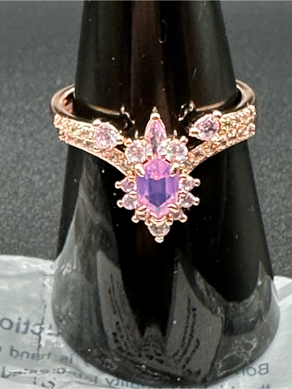RBP7447 Just Give me a Reason Ring size 8, rose gold plating